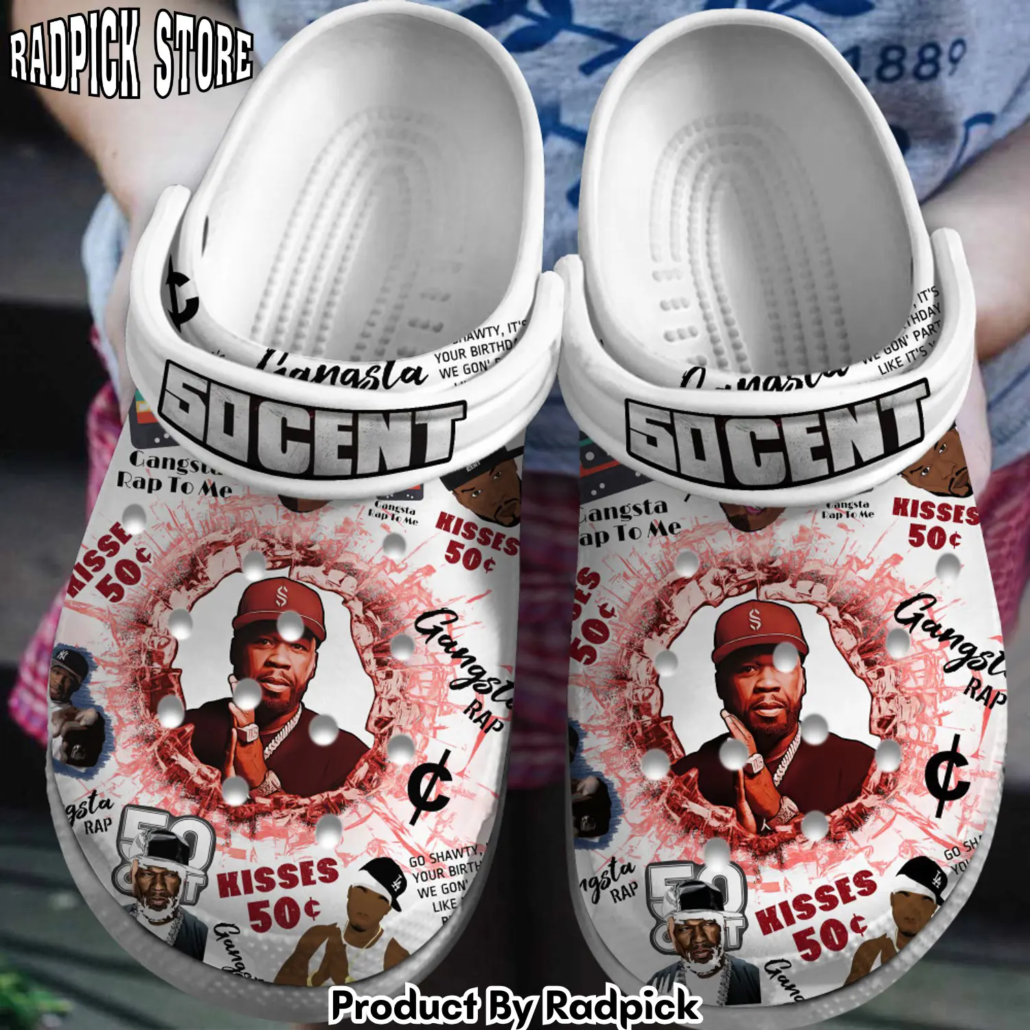 Radpick 50 cent music clogs shoes comfortable for men women rp6528362